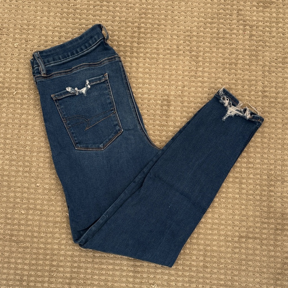 American Eagle Outfitters Dark Blue Jeggings
